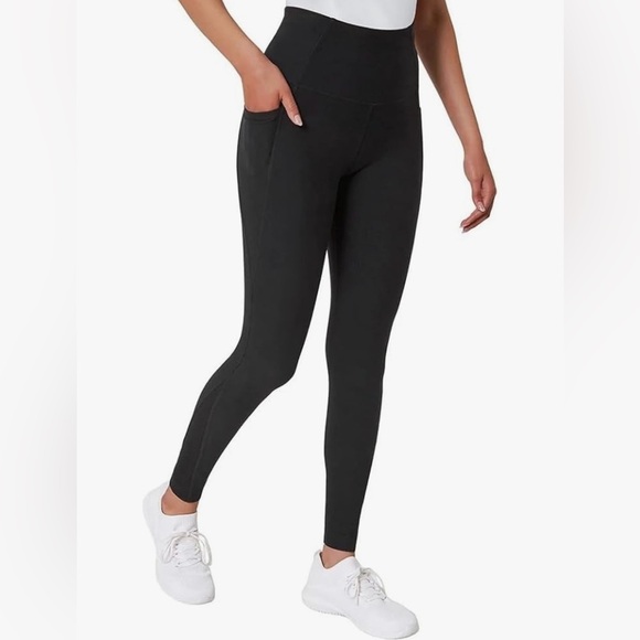New Mondetta Black High Rise Athletic Leggings - Picture 1 of 6